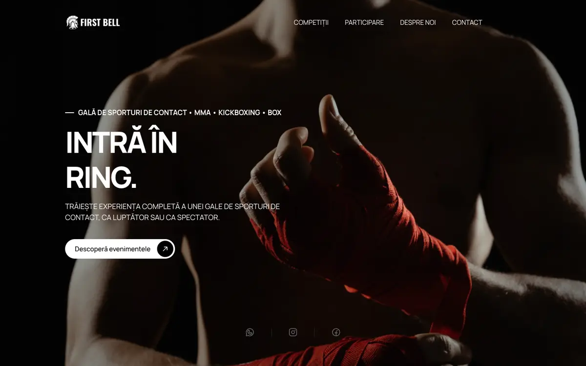 The firstbell.ro event website